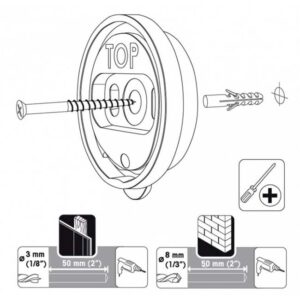 vogel s stenski nosilec za tablice 46022 591